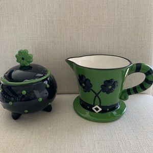 Johanna Parker St Pats Sugar and Creamer Set